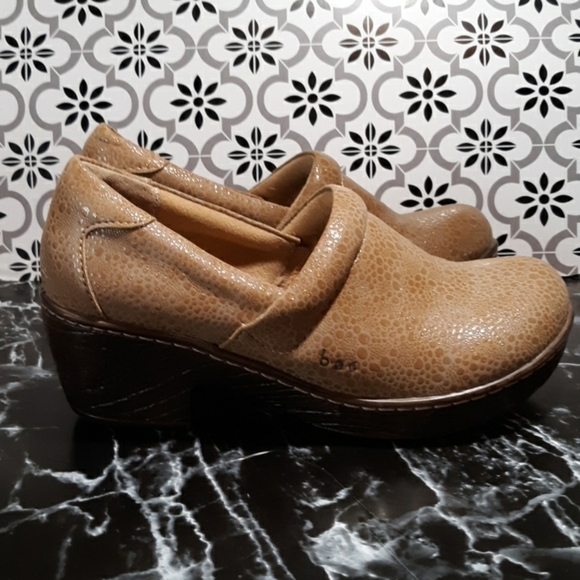 Boc faux snakeskin mules clogs 6 brown - Picture 2 of 6